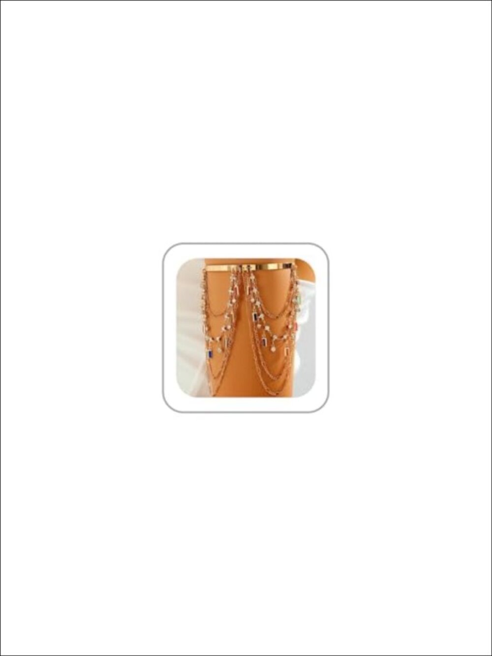 Tassel Upper Arm Cuff Adjustable Open Bangle Chain Bikini Beach Body Jewelry